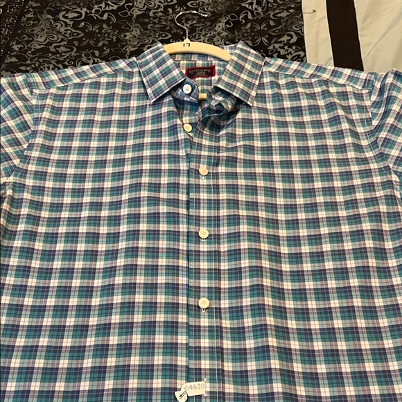 UNTUCKit Blue and White Plaid Casual Shirt - Picture 4 of 10
